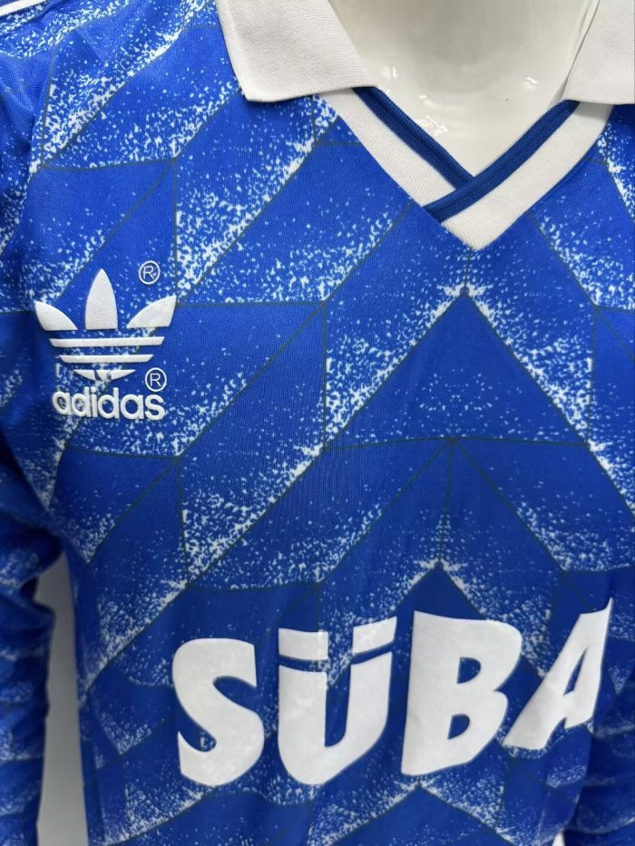 1989-1990 Karlsruher SC Home Long Sleeve Retro Soccer Jersey (长袖)