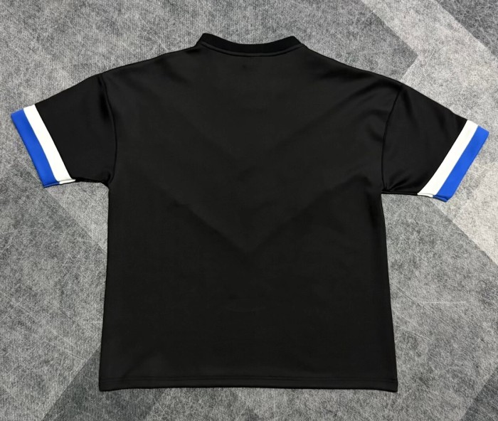 26-27 INT Blue Short sleeves Loose And Thickened Hoody