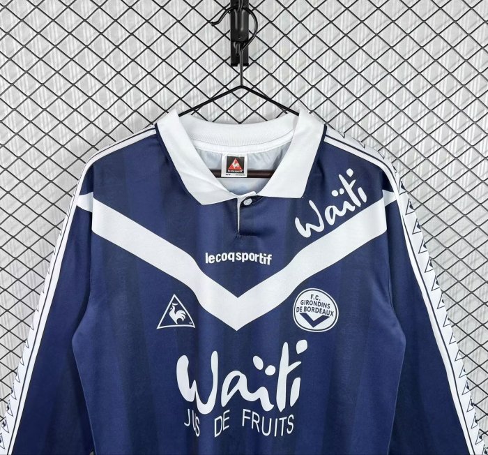 1996-1997 Bordeaux Home Long Sleeve Retro Soccer Jersey