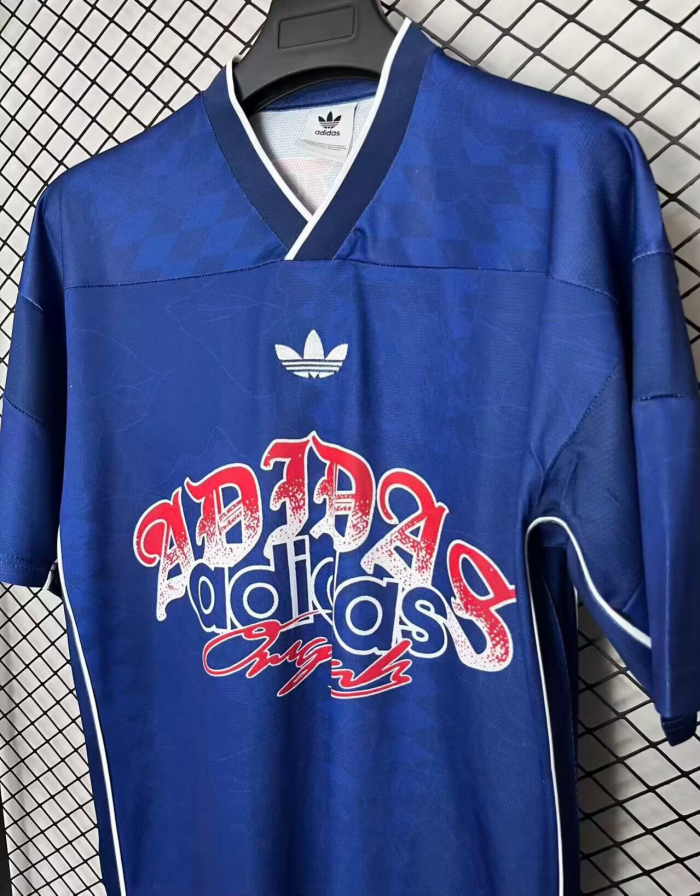 2026 AD Blue Hip-Hop Version Retro Soccer Jersey