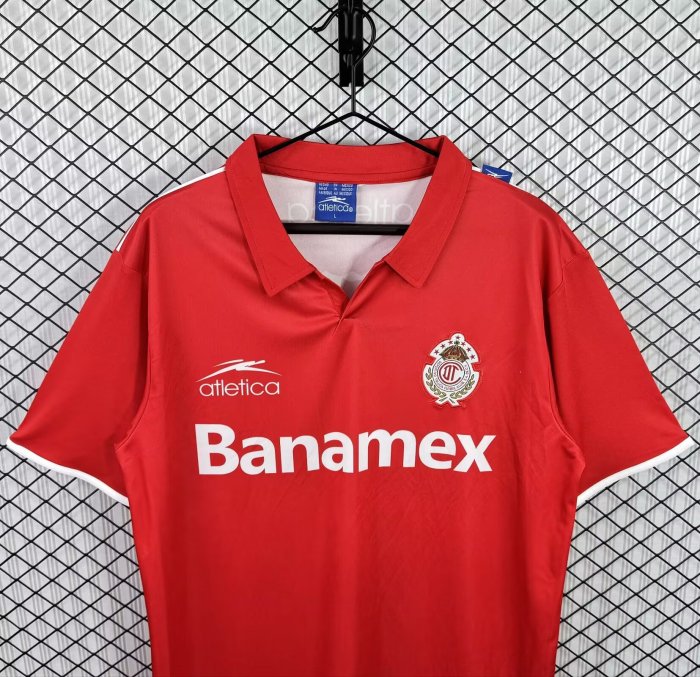 2003-2004 Toluca Home Retro Soccer Jersey