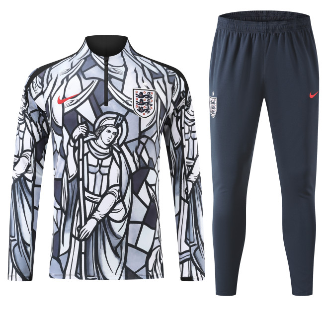26-27  England High Quality Half Pull Tracksuit