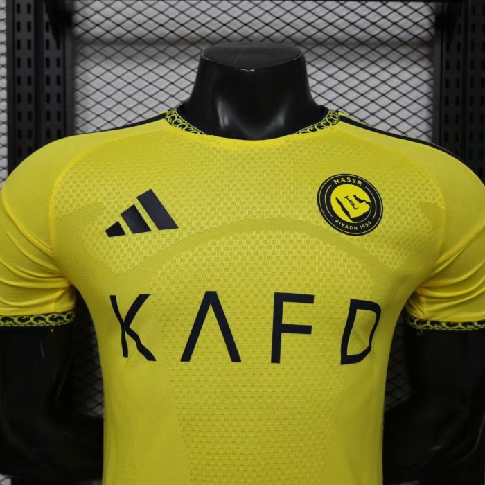 26-27 AL-Nassr Leaked Edition Home Player Version Soccer Jersey*带广告
