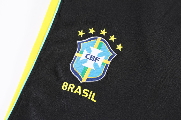 26-27  Brazil High Quality Kids Half Pull Tracksuit