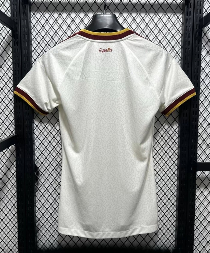 2026 World Cup Spain Away Women Player Version Soccer Jersey (女)