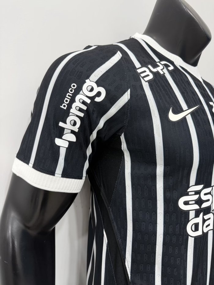 26-27 Corinthians Away Print All Sponsor Player Version Soccer Jersey*全广告