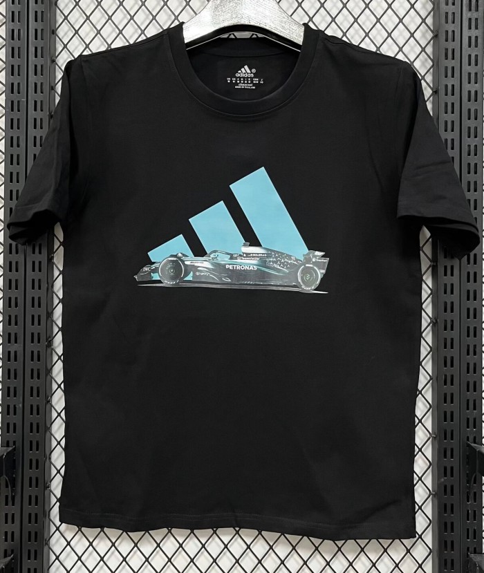 2026 AD Black High Quality Pure Cotton Casual T-Shirt
