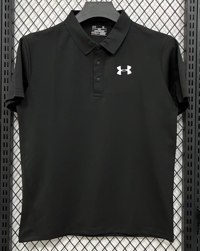 2026 UA Black High Quality Polo Short Sleeve