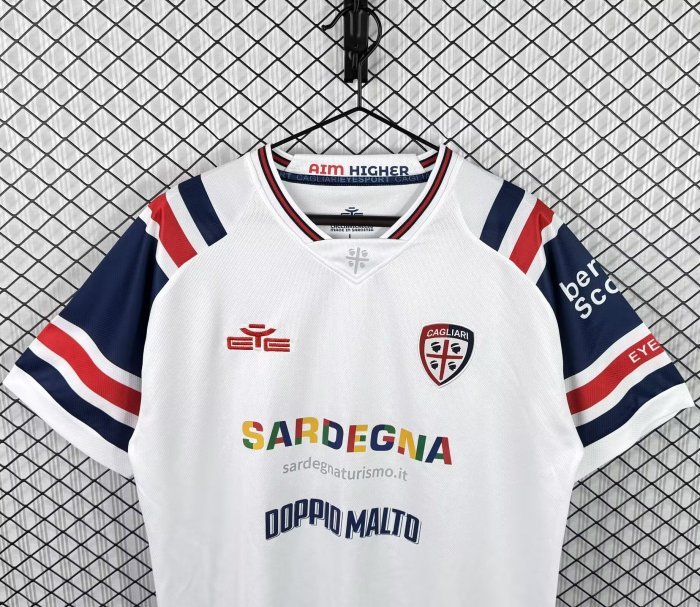 26-27 Cagliari Away Fans Soccer Jersey
