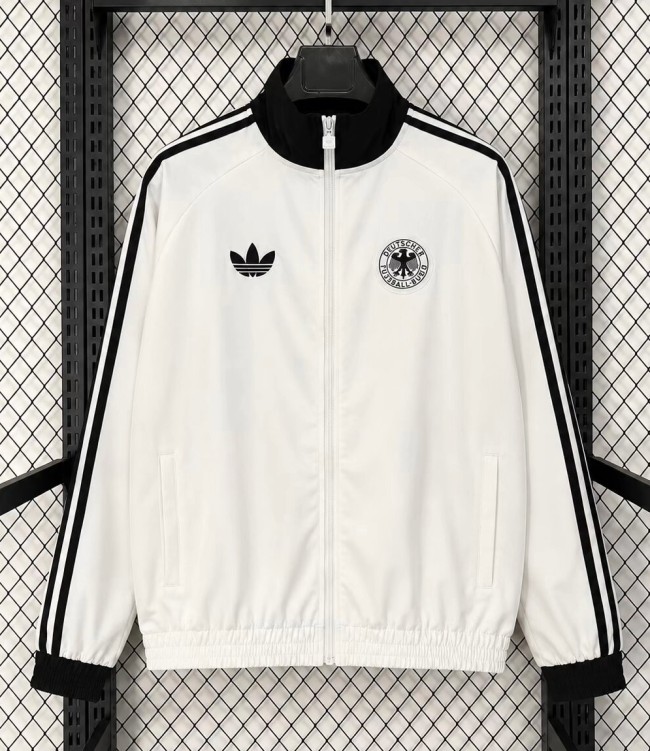 2026 Germany White Retro Windbreaker
