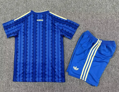 2026 Sweden Away Kids Soccer Jersey