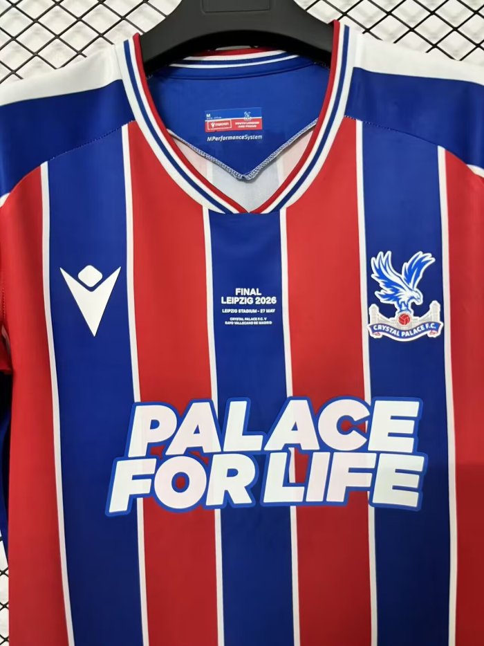 25-26 Crystal Palace Home Final Version Fans Soccer Jersey