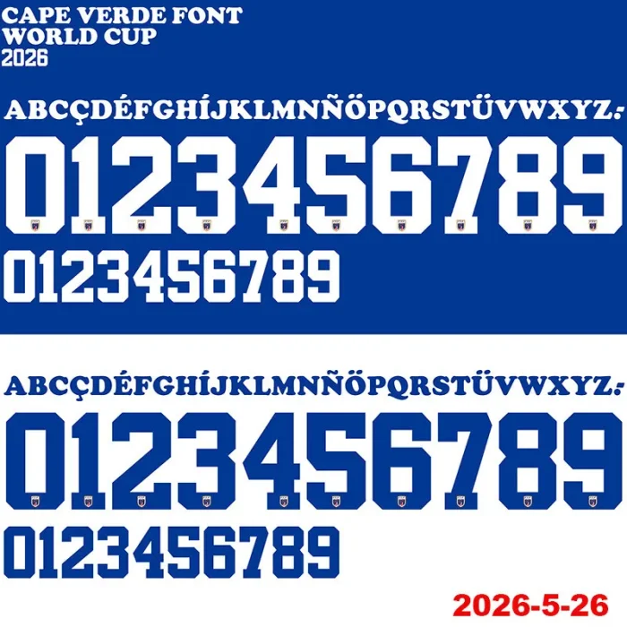 2026 Cape Verde Away Fans Soccer Jersey