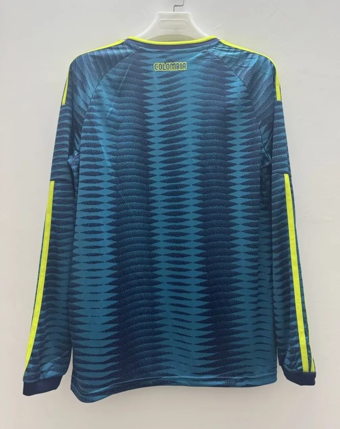 2026 Colombia Away Long Sleeve Fans Soccer Jersey (长袖)