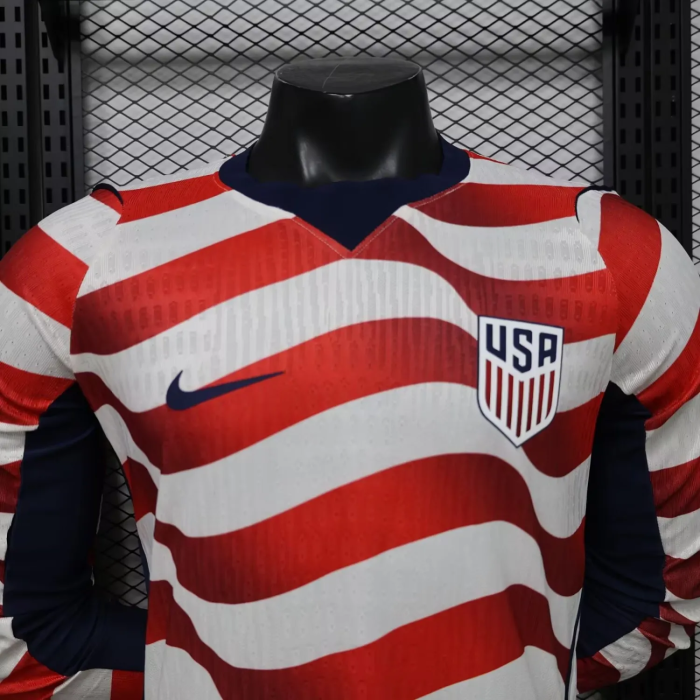 2026 World Cup USA Home Long Sleeve Player Version Soccer Jersey*长袖球员