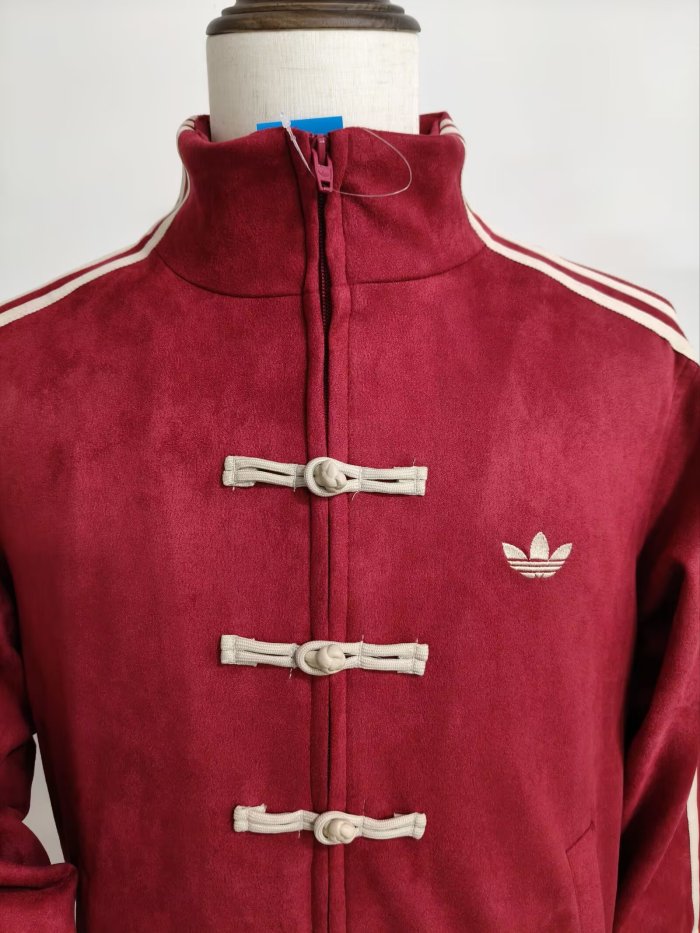 2026 AD Red New Pattern Tang-Style Jacket