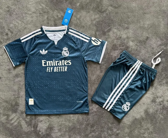 26-27 RMA Away Kids Soccer Jersey