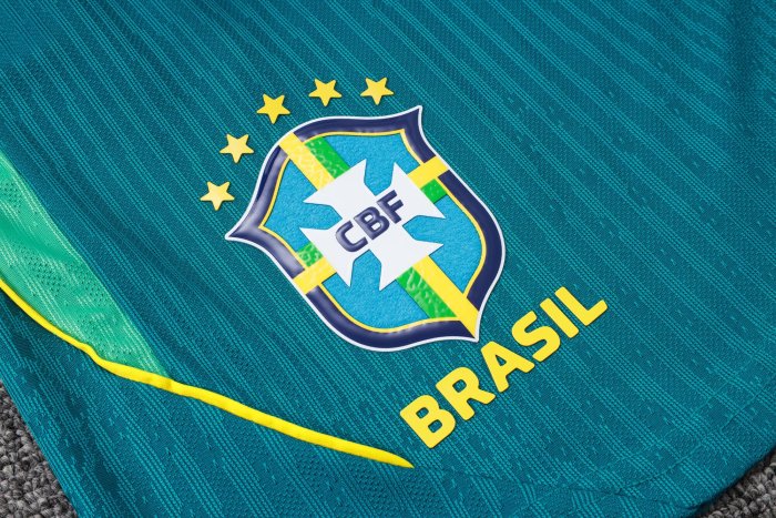 26-27 Brazil Green High Quality Player Version Training Shorts Pants (球员短裤)