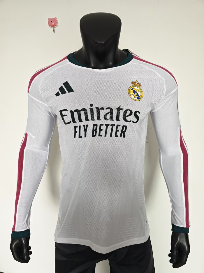 26-27 RMA Home Long Sleeve Player Version Soccer Jersey (长袖球员)