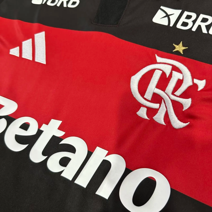 26-27 Flamengo Home Fans Soccer Jersey*全广告