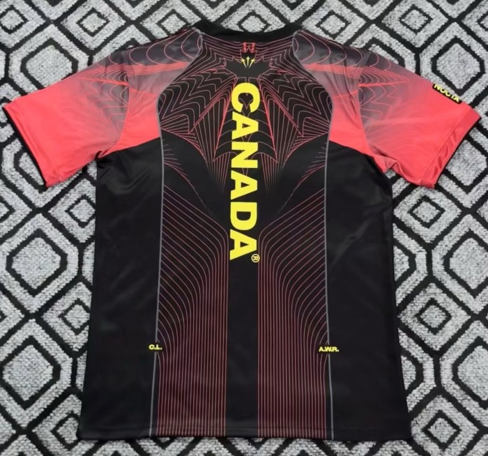 26-27 Canada Red Black Training shirts