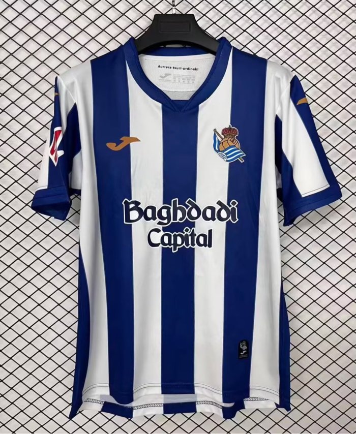 26-27 Real Sociedad Home Fans Soccer Jersey