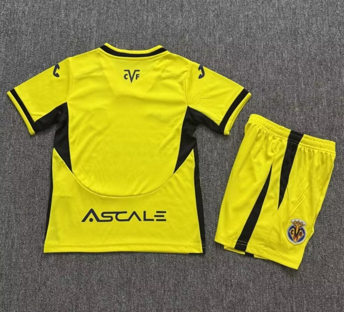 26-27 Villarreal Home Kids Soccer Jersey