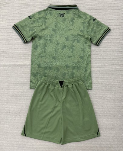 26-27 Wolves Green GoalKeeper Kids Soccer Jersey