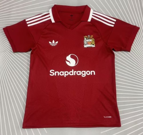 26-27 Man Utd Red 125th Anniversary Edition Fans Soccer Jersey
