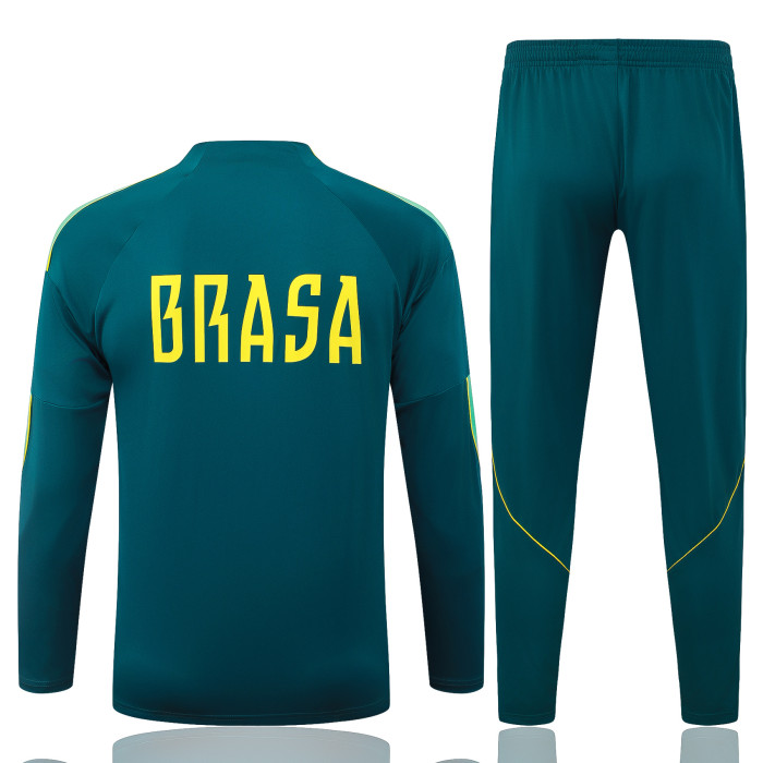 26-27 Brazil High Quality Half Pull Tracksuit