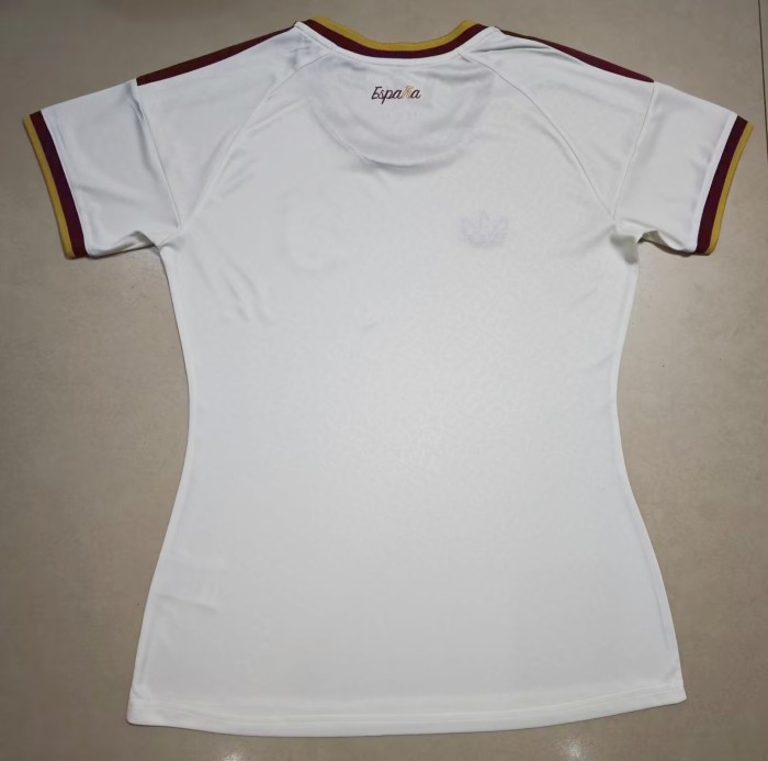 2026 World Cup Spain Away Women Fans Soccer Jersey (女) (With 2 Star)*两颗星
