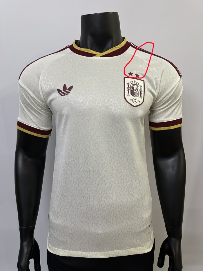 2026 World Cup Spain Away Player Version Soccer Jersey (With 2 Star)*两颗星