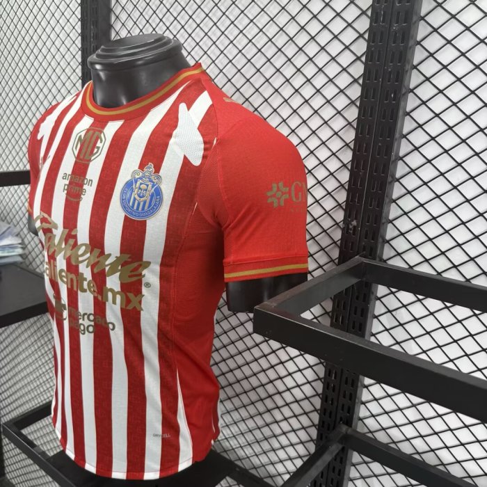 26-27 Chivas Guadalajara Red White Special Edition Player Version Soccer Jersey