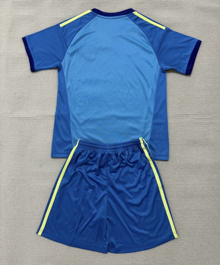26-27 Leeds United Blue GoalKeeper Adult Suit