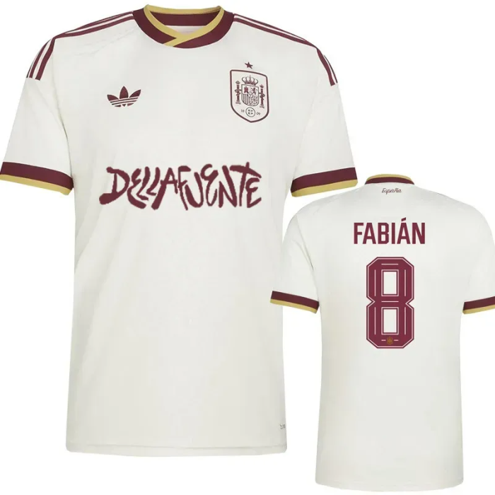2026 World Cup Spain Away X-Dellafuente Player Version Soccer Jersey