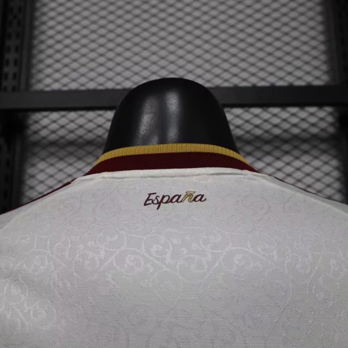 2026 World Cup Spain Away Long Sleeve Player Version Soccer Jersey (With 2 Star)*两颗星*长袖球员