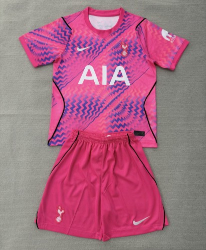 26-27 TOT Pink GoalKeeper Kids Soccer Jersey