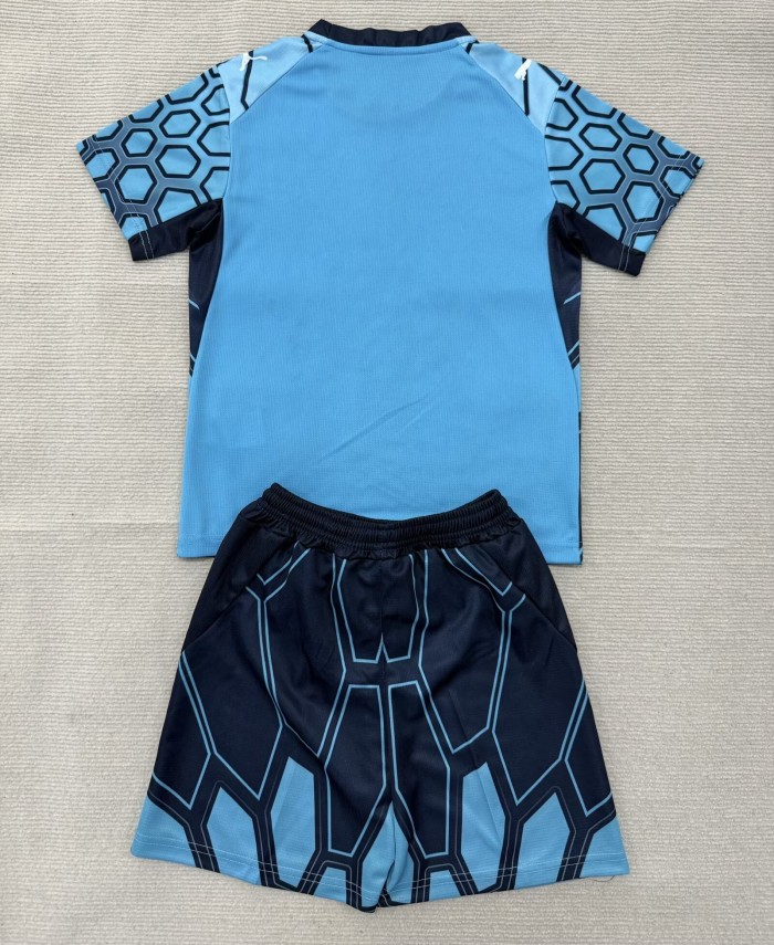 26-27 Marseille Blue GoalKeeper Adult Suit