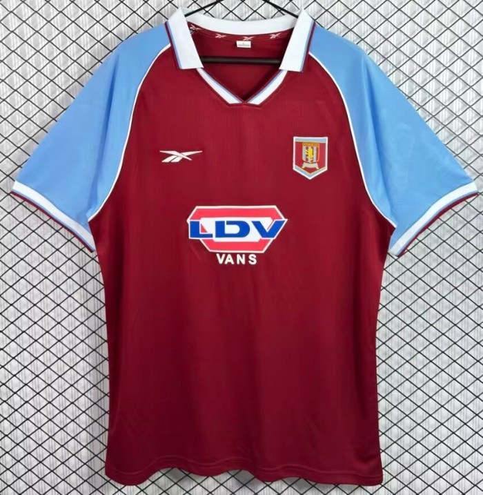 1998-1999 Aston Villa Home Retro Soccer Jersey