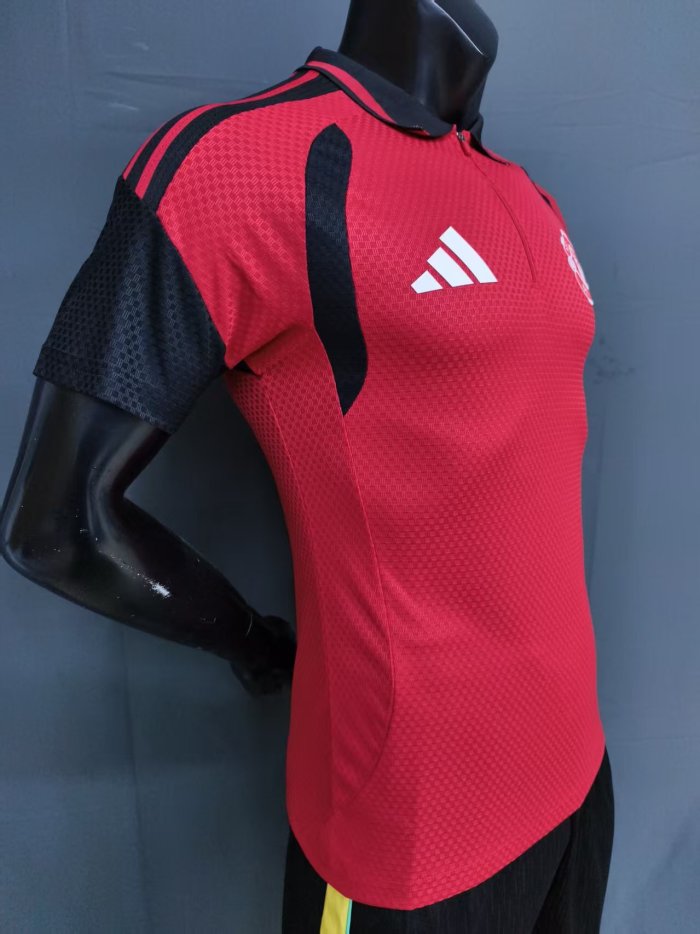 26-27 Man Utd Red Special Edition Player Version Half Pull Training shirts
