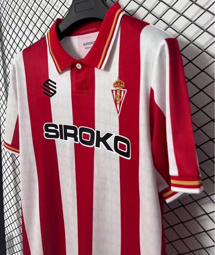 26-27 Gijon Home Fans Soccer Jersey