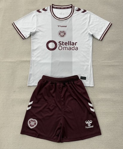 26-27 Heart of Midlothian Away Kids Soccer Jersey