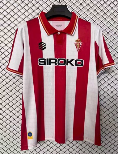 26-27 Gijon Home Fans Soccer Jersey