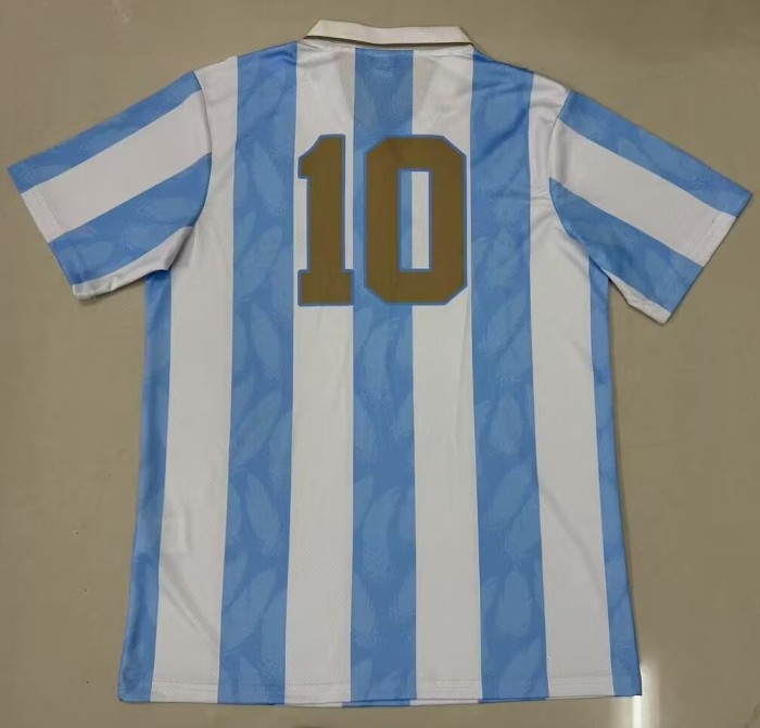 26-27 Argentina 10# Commemorative Edition Fans Soccer Jersey