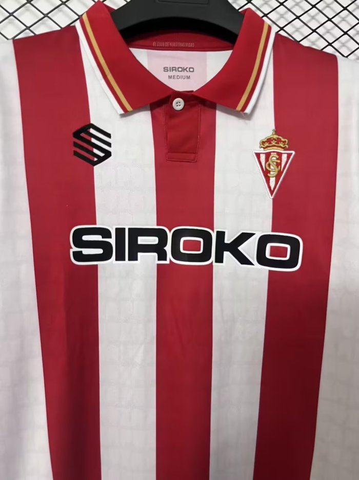 26-27 Gijon Home Fans Soccer Jersey