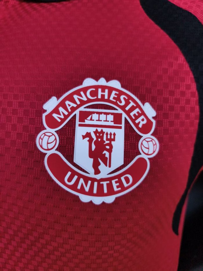 26-27 Man Utd Red Special Edition Player Version Half Pull Training shirts