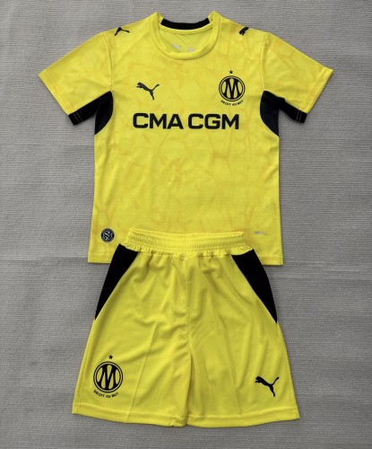 26-27 Marseille Yellow GoalKeeper Adult Suit