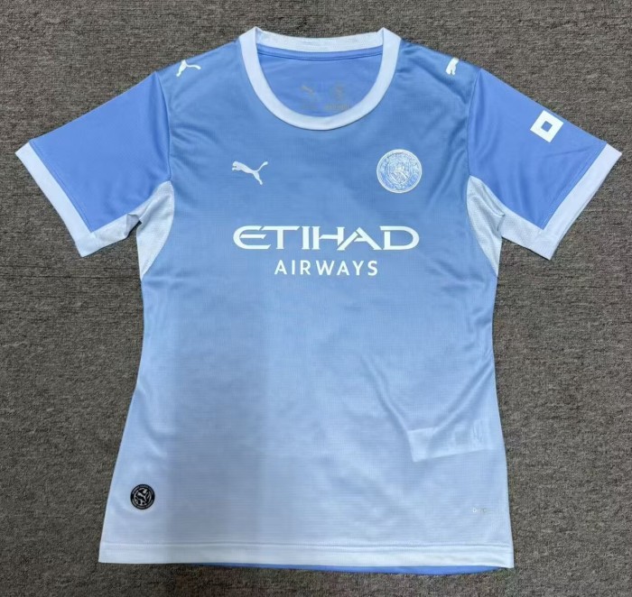 26-27 Man City Home Women Fans Soccer Jersey (女)