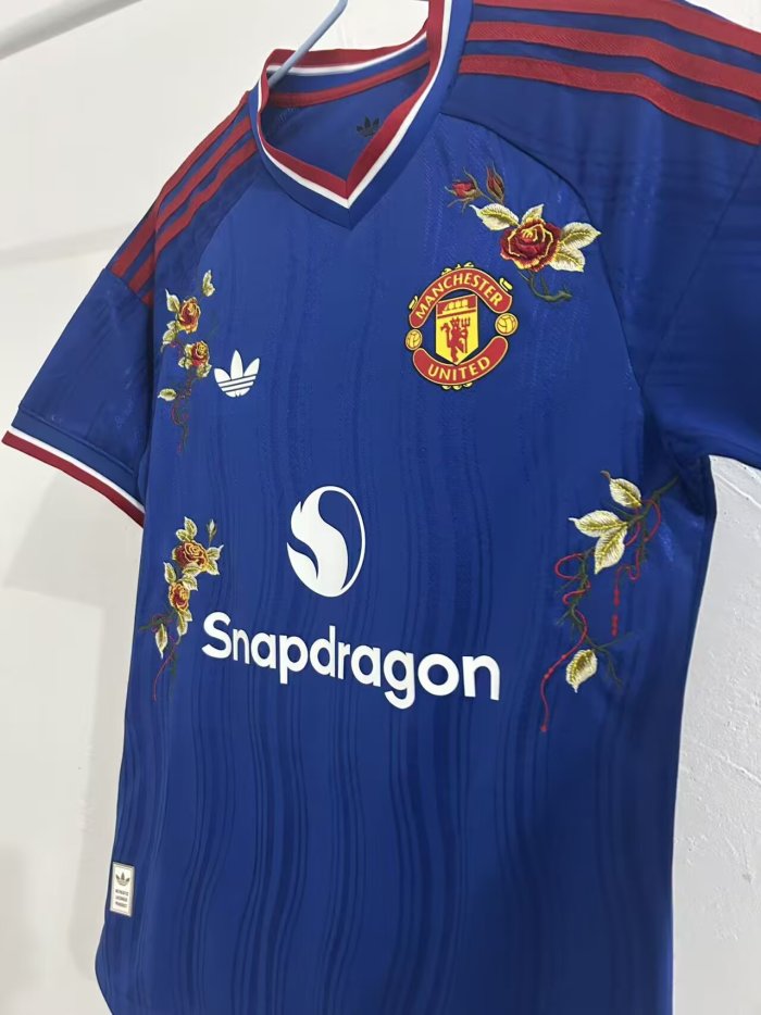 26-27 Man Utd Away Embroidered Version Player Version Soccer Jersey
