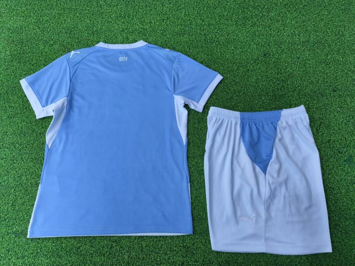 26-27 Man City Home Kids Player Version Soccer Jersey (球员童装)